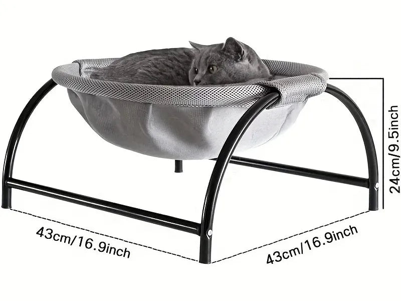 Breathable Pet Hammock – Cozy Mesh Lounger for Feline Relaxation
