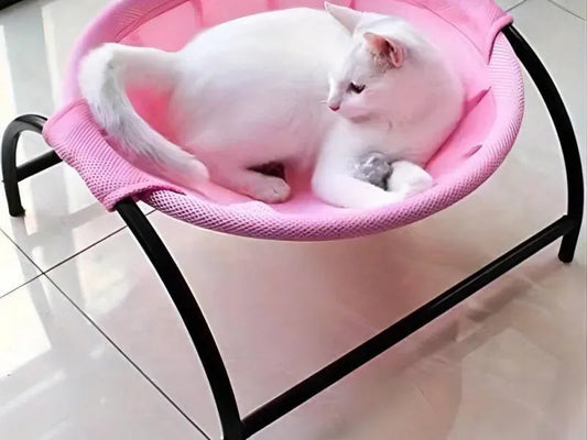 Breathable Pet Hammock – Cozy Mesh Lounger for Feline Relaxation