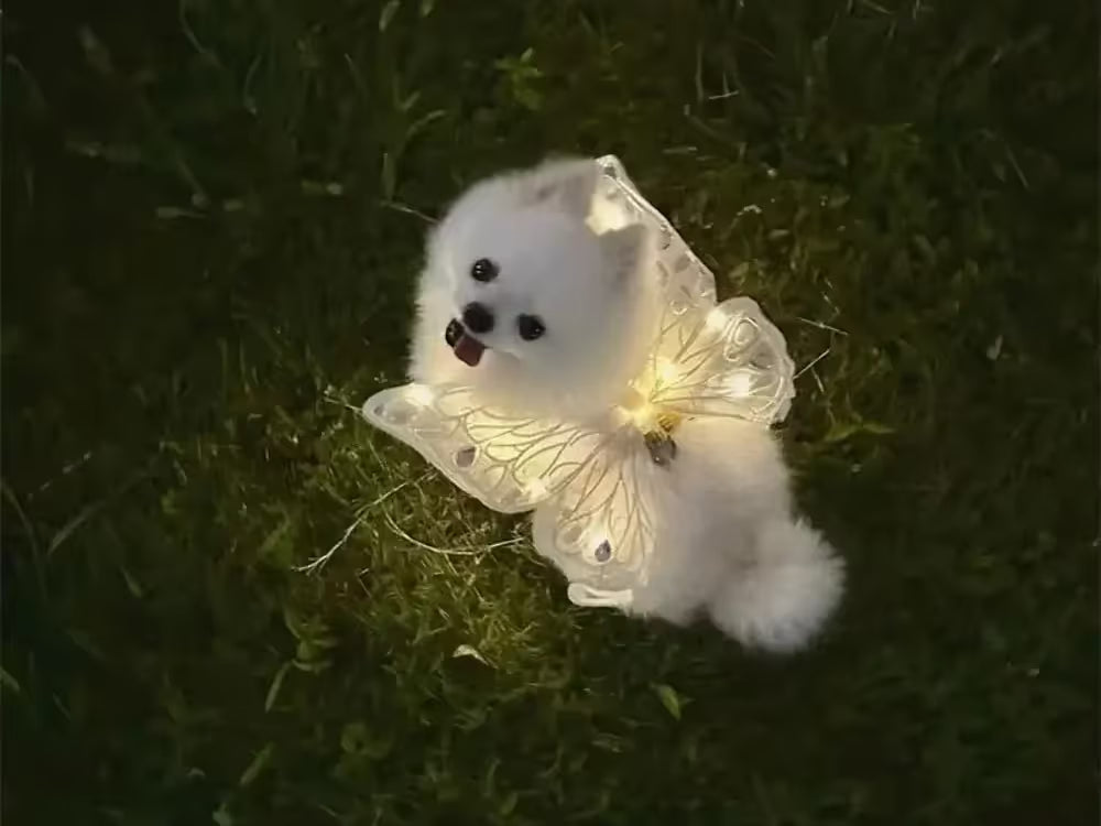 Glowing Butterfly Wings – Pet Costume for Small Dogs & Cats