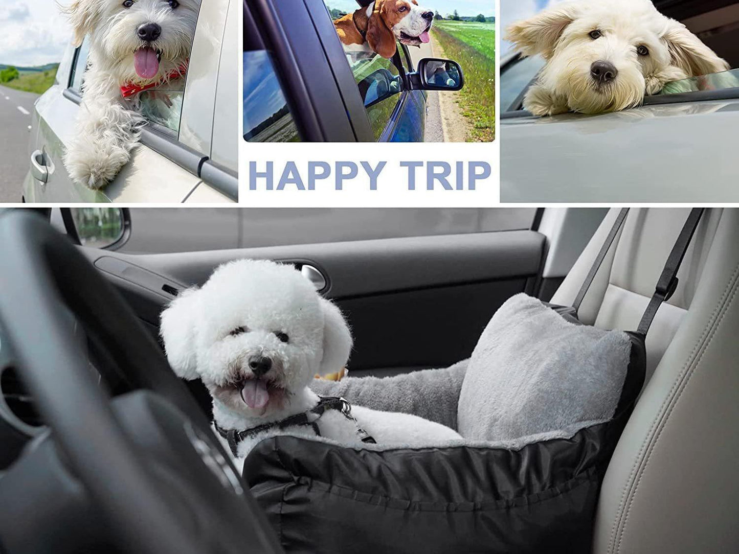 Canine Car Seat – Portable Kennel Carrier for Safe Travel