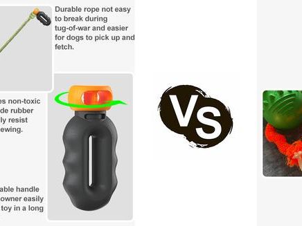 Dog Rope Fetch Exercise Toy – Indestructible Tug & Fetch Toy for Aggressive Chewers