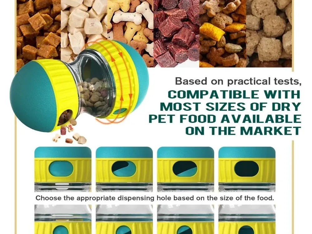 Pet Dog Treat Dispenser Toy for Small Medium Large Dogs Interactive Leaking Food Toy Adjustable Slow Feeder Training Beagle Cat
