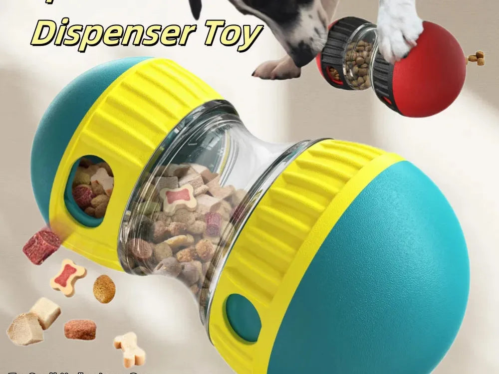 Pet Dog Treat Dispenser Toy for Small Medium Large Dogs Interactive Leaking Food Toy Adjustable Slow Feeder Training Beagle Cat