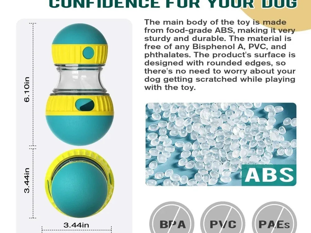 Pet Dog Treat Dispenser Toy for Small Medium Large Dogs Interactive Leaking Food Toy Adjustable Slow Feeder Training Beagle Cat