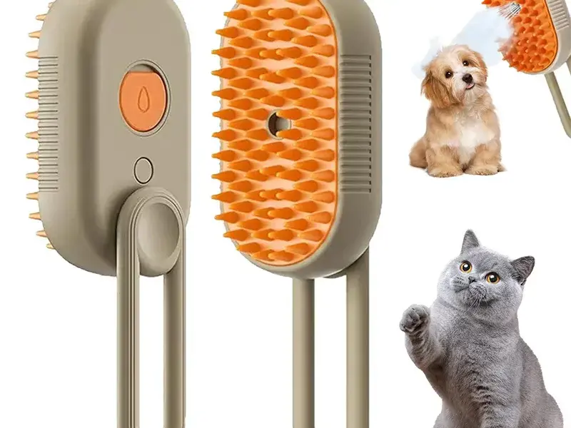3-in-1 Electric Pet Cleaning Brush – Grooming & Massage Comb for Dogs & Cats