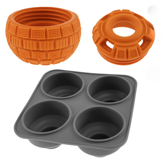 Frozen Rubber Dog Treat Ball Mold – Interactive Slow-Feeding 2 Pcs Kit