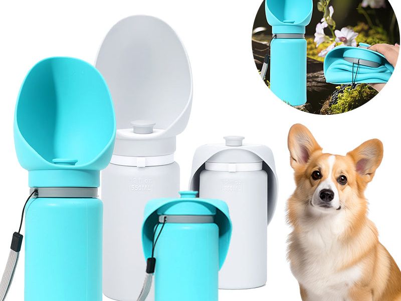 Folding Pet Outdoor Walking Mug Portable Travel Water Bottle Puppy Cats Dogs Drinking Water Dispenser Cup Supplies