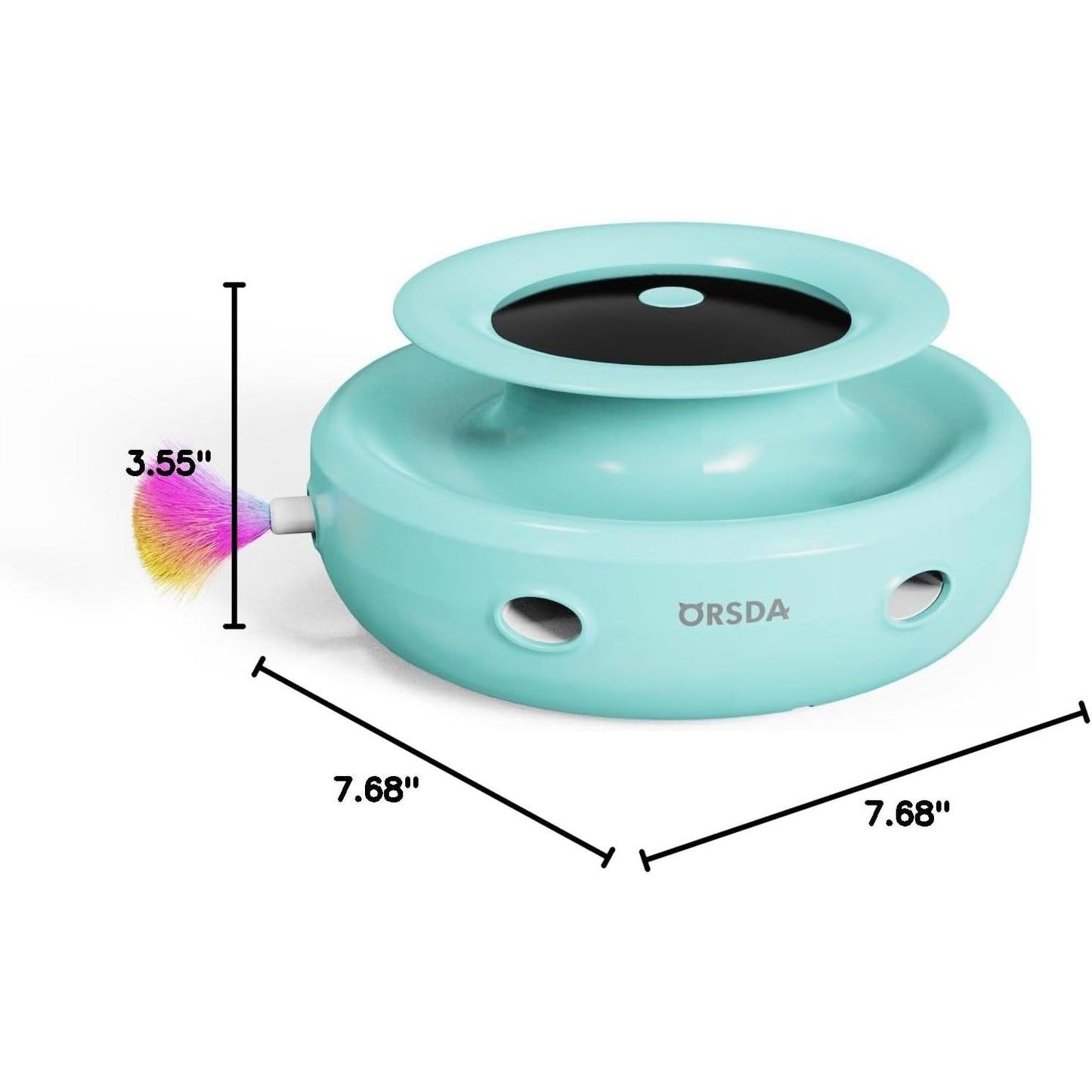 2-in-1 Interactive Cat Toys for Indoor Use - Automatic Toy Balls and Mice with Ambush Feather Attachments, Dual Power Supply, Adjustable Speed, and Auto On/Off Functionality