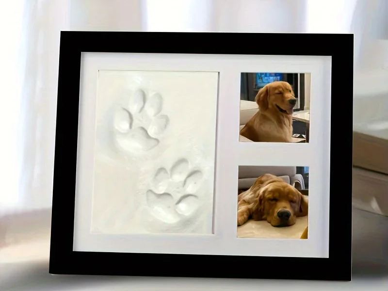 Pet Pawprint Keepsake Kit & Picture Frame