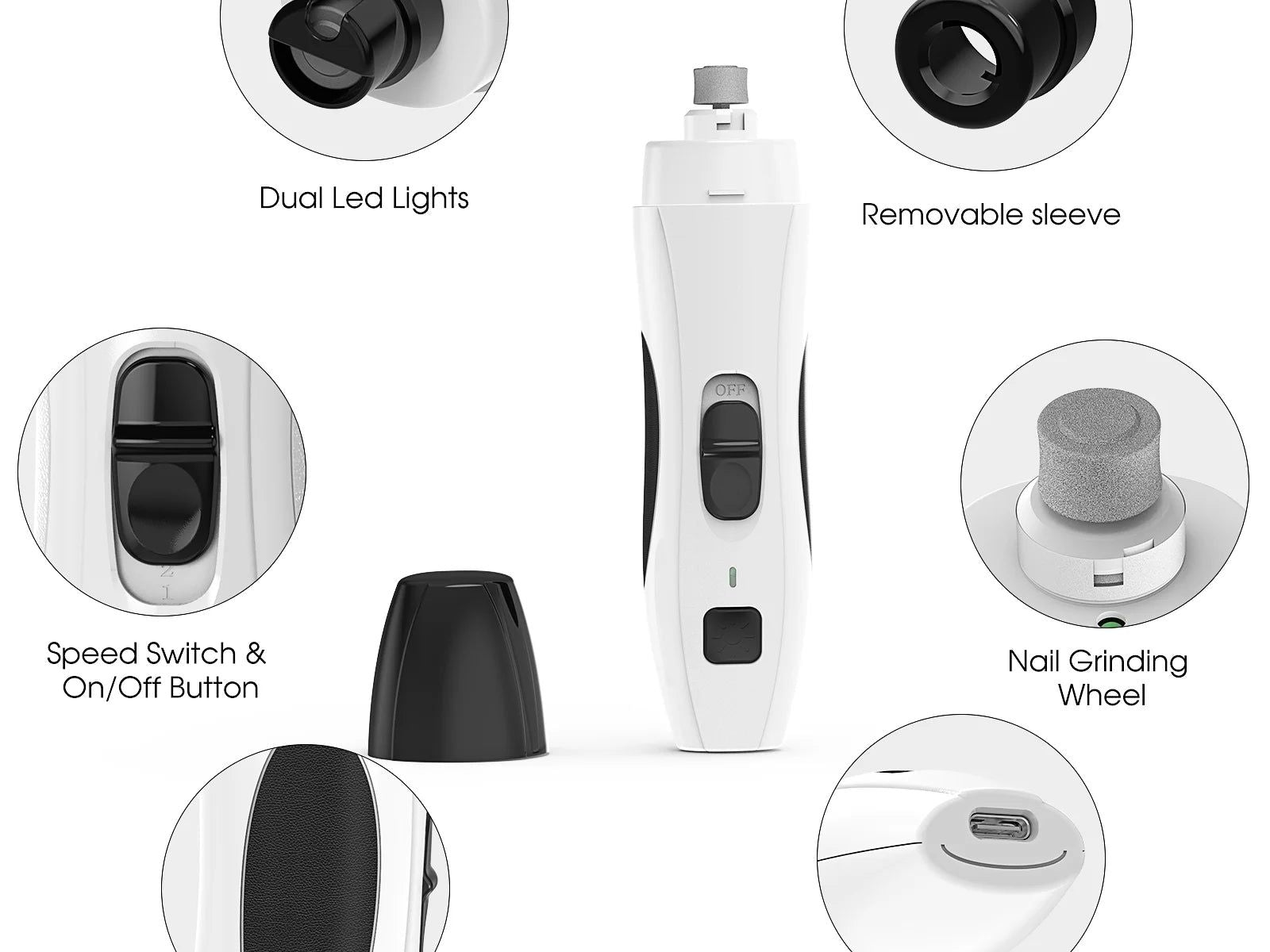 Pet Dog Nail Grinder