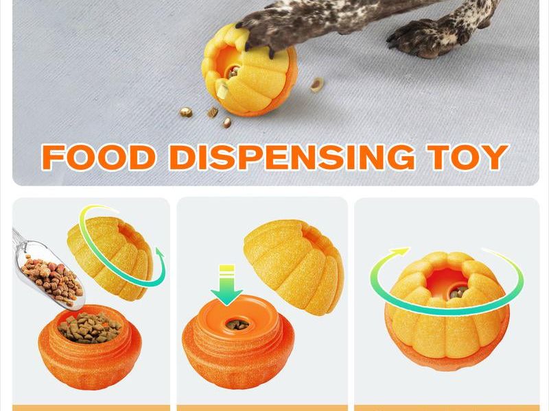 KADTC ALL in ONE 3 in 1 Dog Durable Fillable Chew Toy & Freezer/Freezable/Frozen Lick Treat Tray Enrichment Toys & Kibble Dispensing Ball -Stuffable Peanut Butter Filling DIY Wet Food Interactive Game