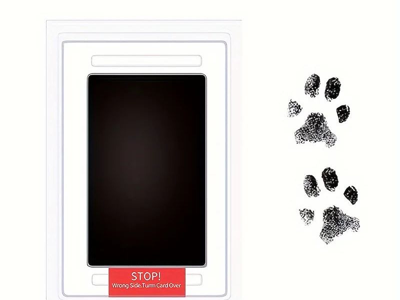 Pet Paw Print Ink Pad for Dogs, Touchless Ink Pad Pet Footprint Pad for Memorial Supplies
