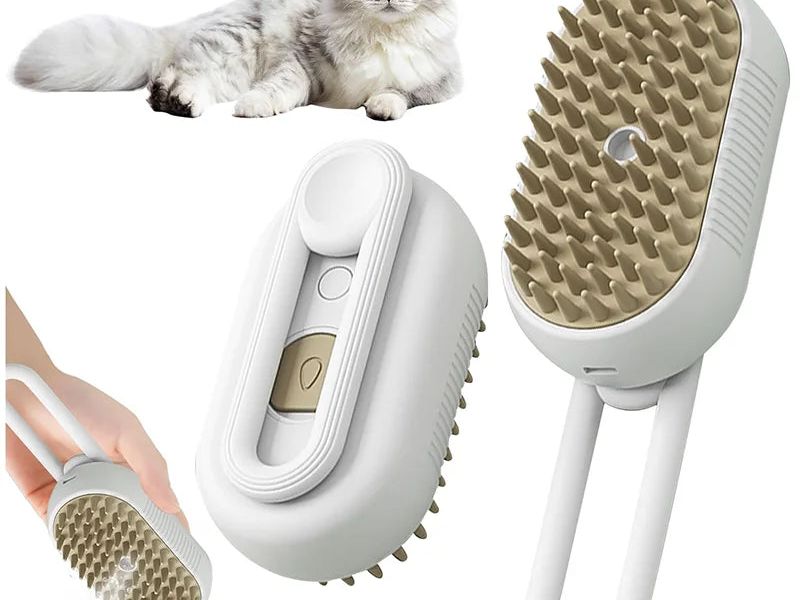 3-In-1 Dog Hair Brush Cat Hair Brush Electric Pet Cleaning Brush Steam Spray Brush Massage Hair Removal Comb anti Flying Brush