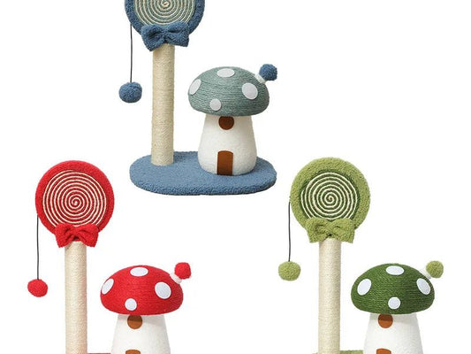 New Natural Sisal Cat Climbing Scratcher Frame Mushroom Cat Tree Protect Sofa Cat Climbing Board Products