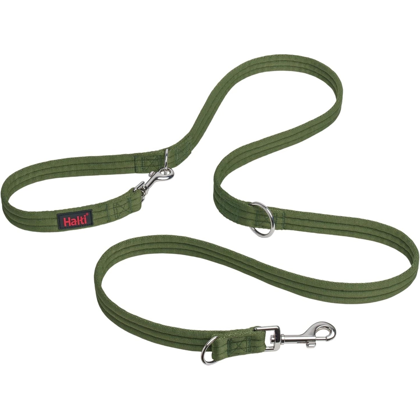 Multifunctional Double-Ended Training Leash for Dogs - Lightweight, Soft, and Durable Anti-Pulling Solution for Medium to Large Dogs and Puppies (Size Large, Black, 2M)