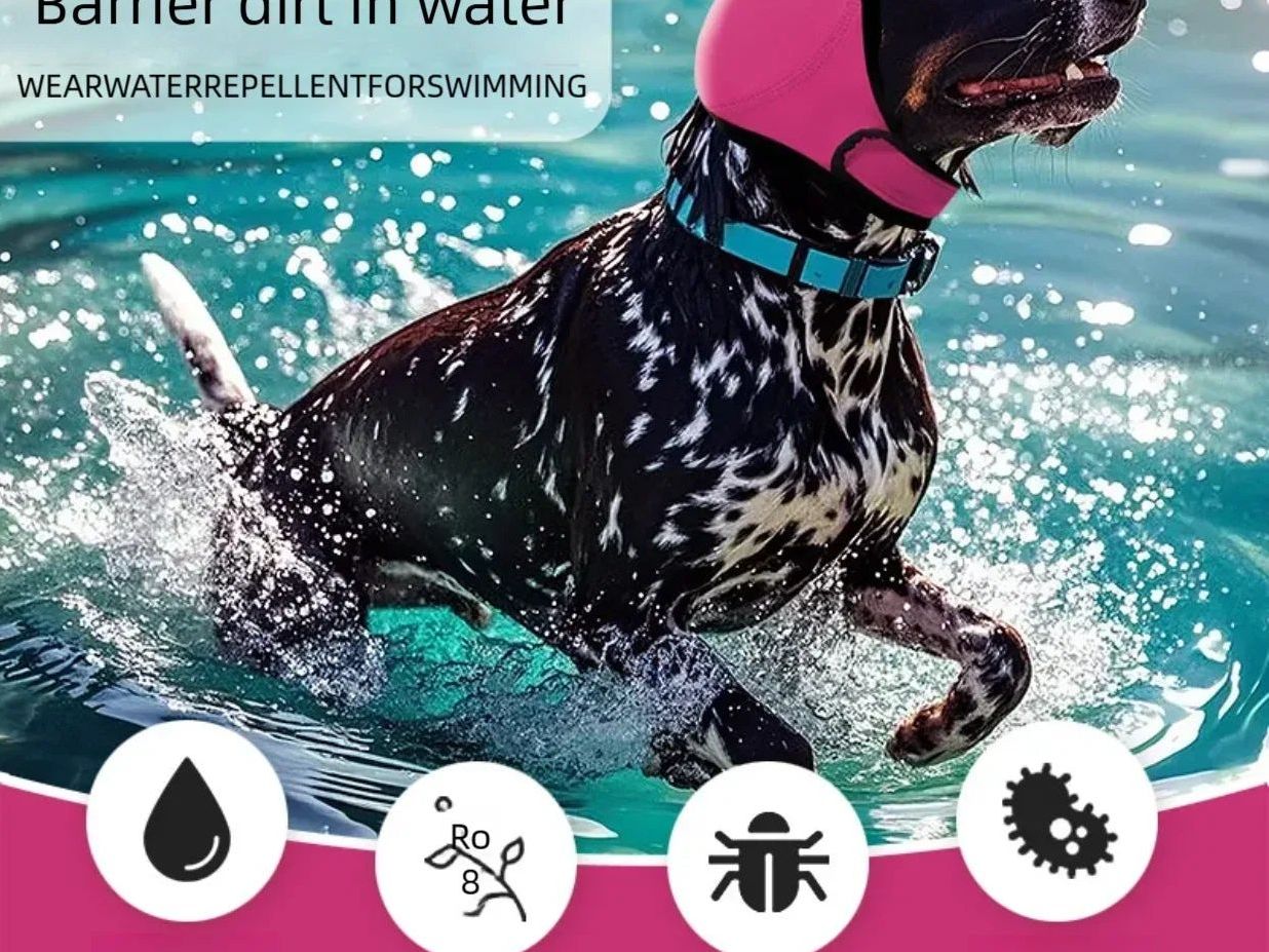 Dog Calming Headgear Prevent Fright Dog Neck Guard Dog Headgear Soothing Emotions Lightning-Proof Dog