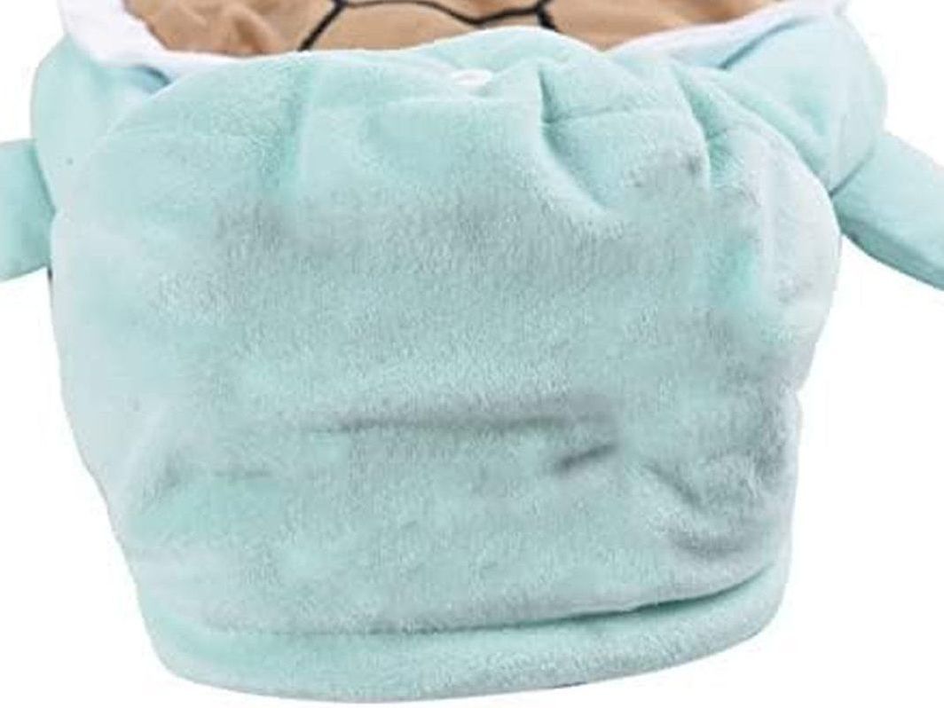 Dog Cat Halloween Costumes - Pet Turtle Cosplay Clothes, Adorable Flannel Tortoise Puppy Pajama Outfit, Soft Velvet Christmas Doggie Hoodies, Funny Fleece Sweater for Small Medium Large Dogs, Small