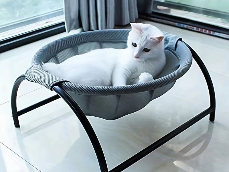 Cat Bed Pet Hammock Bed Cat Sleeping Bed Breathable Cooling Cot Sofa Pet Hammock Bed