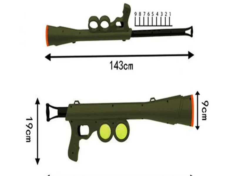 Hot Selling Pet Dog Toy Serving Gun Training Dog Throwing Ball Launcher Pet Outdoor Tennis Shooting Interactive Puzzle Toy