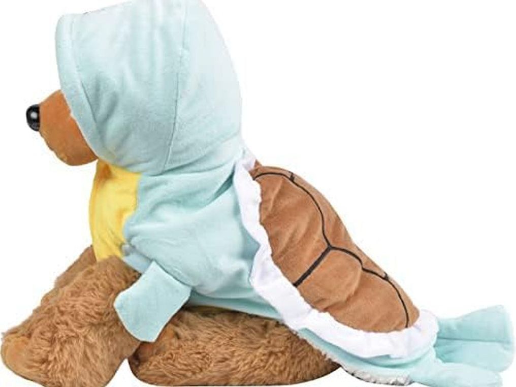 Dog Cat Halloween Costumes - Pet Turtle Cosplay Clothes, Adorable Flannel Tortoise Puppy Pajama Outfit, Soft Velvet Christmas Doggie Hoodies, Funny Fleece Sweater for Small Medium Large Dogs, Small