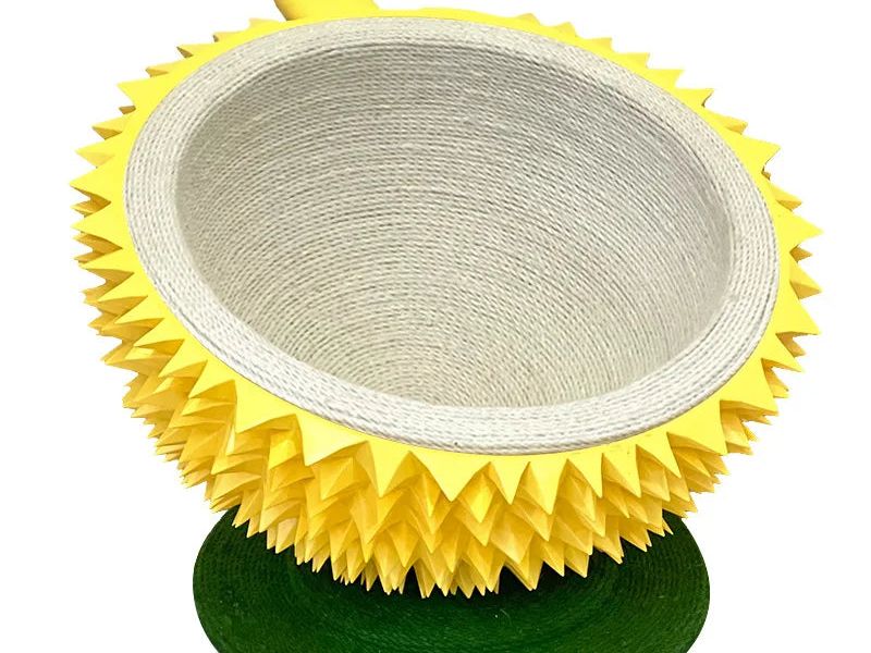 Durian Cat Scratch Board Eco-Friendly Soft Rubber with Sisal Modern Style Halloween Cat Nest