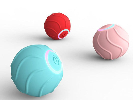 Smart Cat Toys Rolling Ball Pet Cat Owner Interactive Pets Toys Automatic Bouncing Ball USB Self Hi Teasing Kittens Jumping Ball