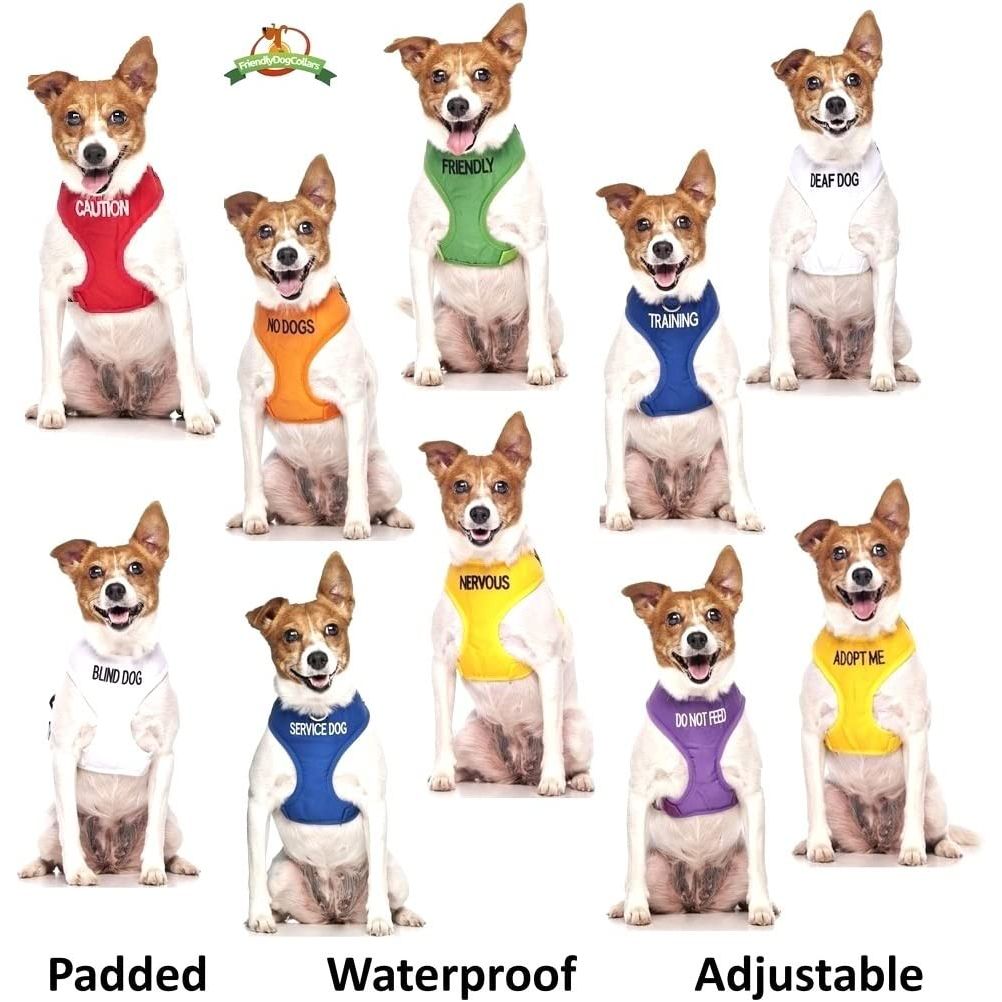 Limited Waterproof Reflective Fleece-Lined Dog Coats for Deaf Dogs - Available in Sizes S to XL, Prevents Accidents by Alerting Others (M-L Back Length 17" / 43 cm)