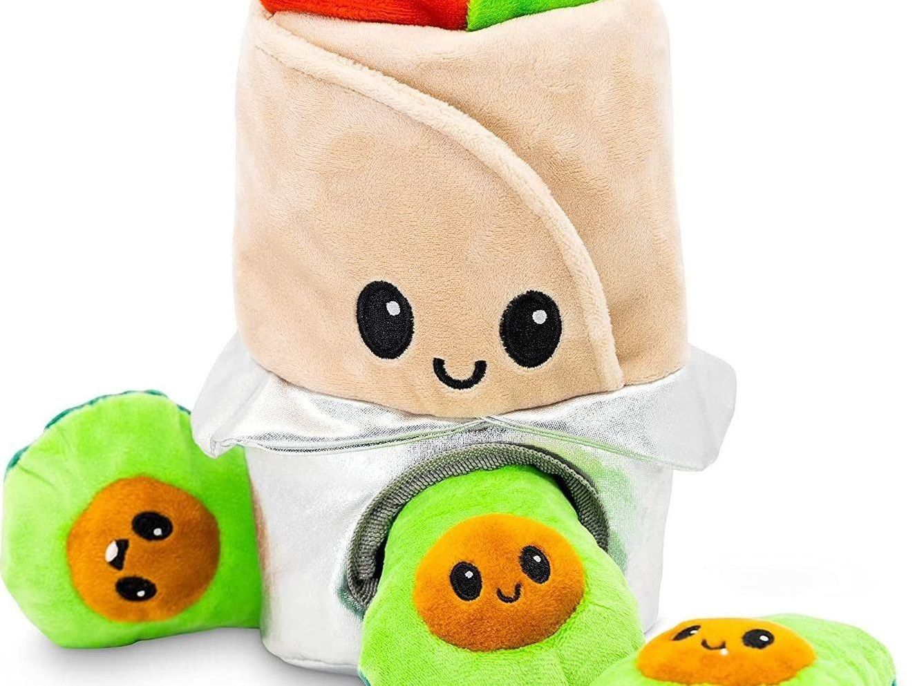 Interactive Plush Dog Toys Bundle - Hide and Seek Crinkle Squeaky Activity Puzzle for Medium Breeds - Includes Pickles Chew and Fetch Treats