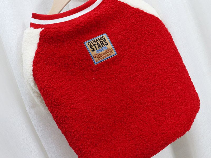 Pet Dog Quilted Padded Lamb Fur Clothes