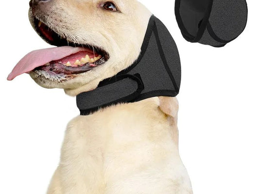 Dog Calming Headgear Prevent Fright Dog Neck Guard Dog Headgear Soothing Emotions Lightning-Proof Dog